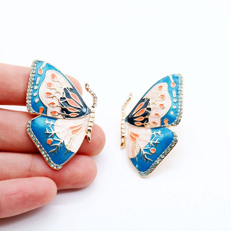 Sweet Enamel Butterfly Earrings