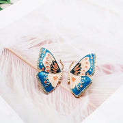 Sweet Enamel Butterfly Earrings