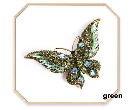 Big Sparkly Butterfly Brooches