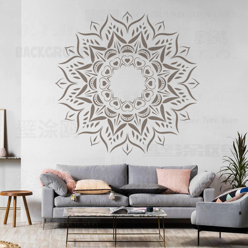 Giant Mandala Wall Stencils