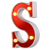 Red Circus Letters LED Light 26 Letters & 10 Numbers & Hearts
