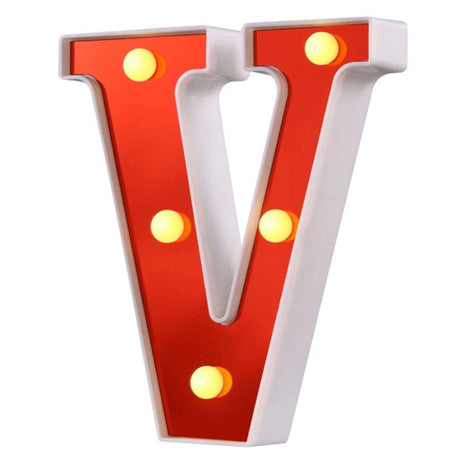 Red Circus Letters LED Light 26 Letters & 10 Numbers & Hearts