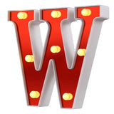 Red Circus Letters LED Light 26 Letters & 10 Numbers & Hearts