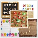 60Pcs 0-9 Wooden Numbers | Kids Educational Toys - Woodland Gatherer