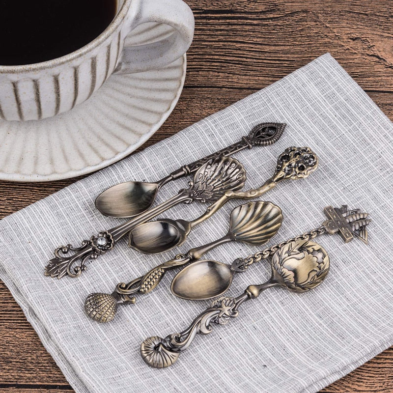 Set of Five Apothecary Spoons Witches Kitchen