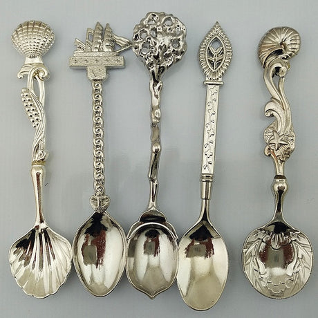 Set of Five Apothecary Spoons Witches Kitchen