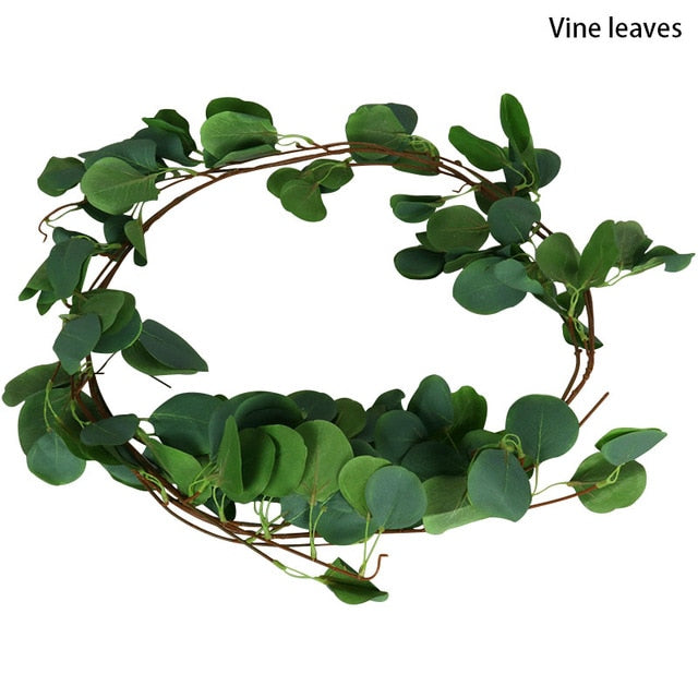 Christmas Wreath Berries Cones Artificial Vine Hanging Floral Foliage Garland Christmas Decorations