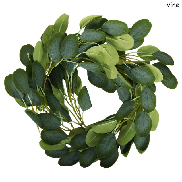 Christmas Wreath Berries Cones Artificial Vine Hanging Floral Foliage Garland Christmas Decorations