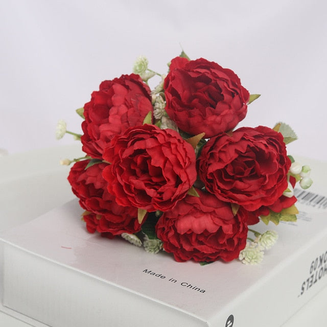5 Heads Silk Peony Artificial Flowers