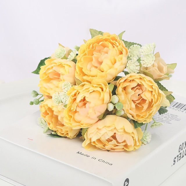 5 Heads Silk Peony Artificial Flowers