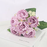 5 Heads Silk Peony Artificial Flowers
