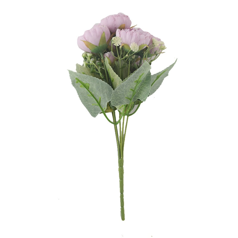 5 Heads Silk Peony Artificial Flowers