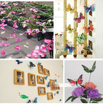 12 Double Layer Butterfly Wall Sticker Magnets - Woodland Gatherer