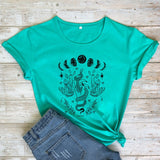 Mystical Moon Phases T-shirt
