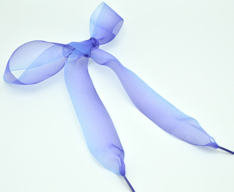 4 cm Wide Chiffon Organza Gradient Colours Shoelaces