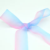 4 cm Wide Chiffon Organza Gradient Colours Shoelaces