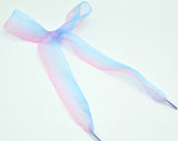 4 cm Wide Chiffon Organza Gradient Colours Shoelaces