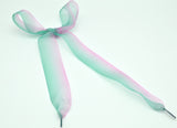 4 cm Wide Chiffon Organza Gradient Colours Shoelaces