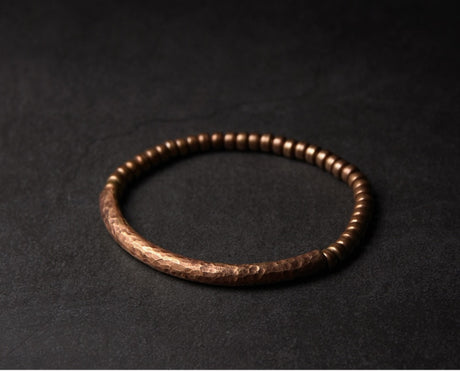 Handmade Hammered Pure Copper Bracelet Unisex Jewellery