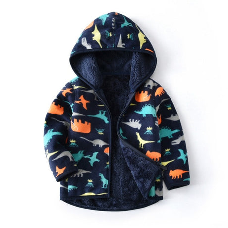 Boys & Girls Dinosaur Hoodie Coat Jacket