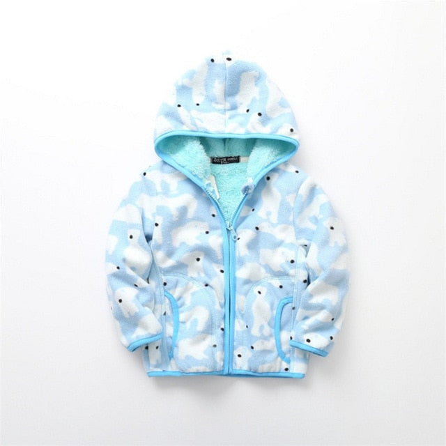 Boys & Girls Dinosaur Hoodie Coat Jacket