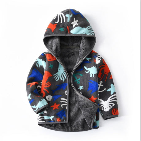 Boys & Girls Dinosaur Hoodie Coat Jacket
