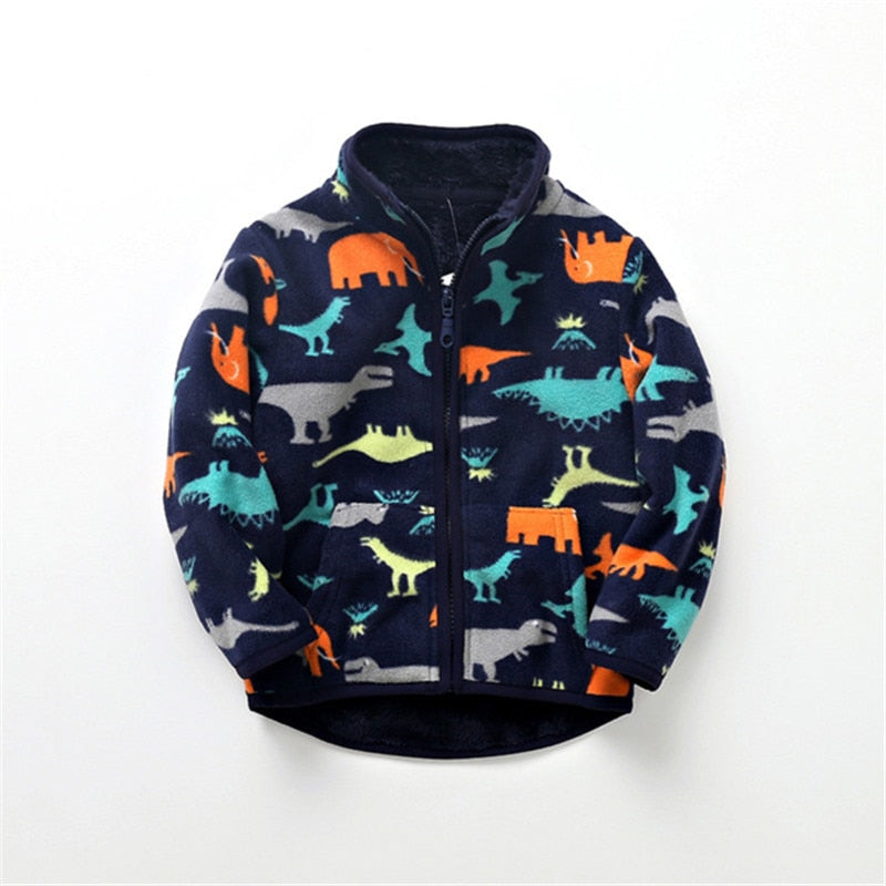 Boys & Girls Dinosaur Hoodie Coat Jacket