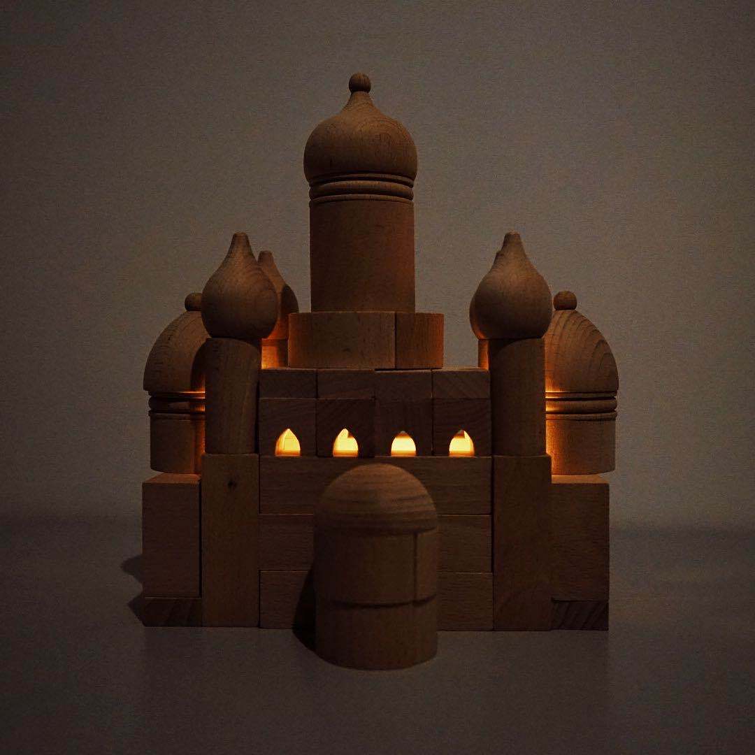 Arabian Nights & Colosseum Days - Sets of Wooden Building Blocks Toys