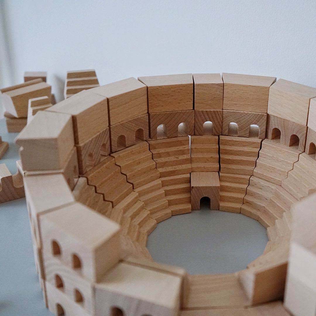Arabian Nights & Colosseum Days - Sets of Wooden Building Blocks Toys