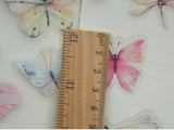 38pcs Watercolour Butterfies PVC Stickers | Scrapbooking DIY Craft