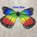 Super Large Butterfly Wings Dancing Festival Wear Adult Kids 2 Sizes