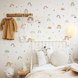 Colorful Rainbow Cloud Wall Sticker For Kids Room | Children Wall Decals Stickers - Woodland Gatherer