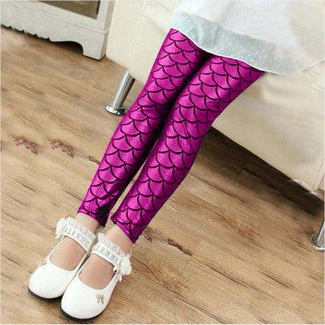 Girls Mermaid Leggings or Boys Dragon Scale Pants