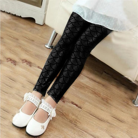 Girls Mermaid Leggings or Boys Dragon Scale Pants