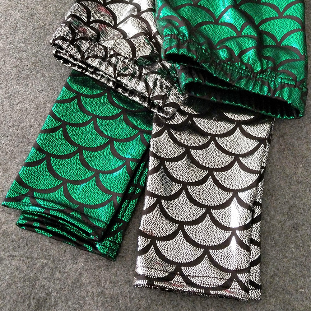 Girls Mermaid Leggings or Boys Dragon Scale Pants