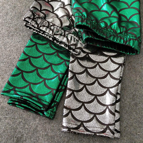 Girls Mermaid Leggings or Boys Dragon Scale Pants