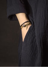 Tibetan Beads Black Onyx Bracelet Copper Healing & Protection Jewellery