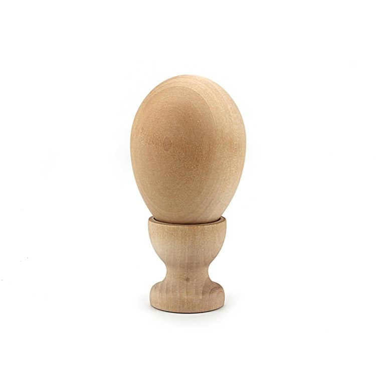 Montessori Wooden Egg and Cup DIY Hand Paint Easter Egg