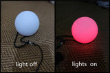 LED Twirling Poi Balls One Pair of Belly Dance Performer LED Balls