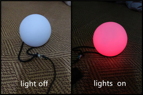 LED Twirling Poi Balls One Pair of Belly Dance Performer LED Balls