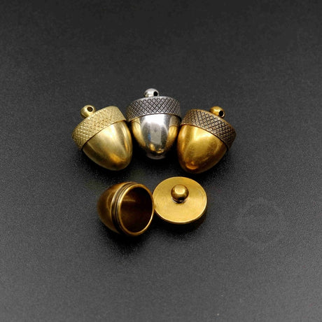 Acorn Nut Locket Secret Stash Canister