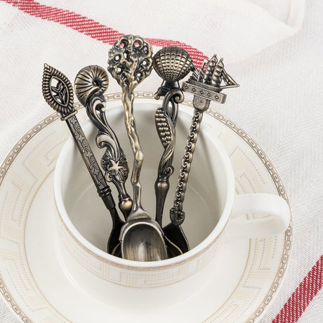 Set of Five Apothecary Spoons Witches Kitchen