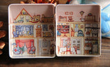 Vintage House Tin Box Candy, Cookies, Biscuits or Treasures Gift Tins