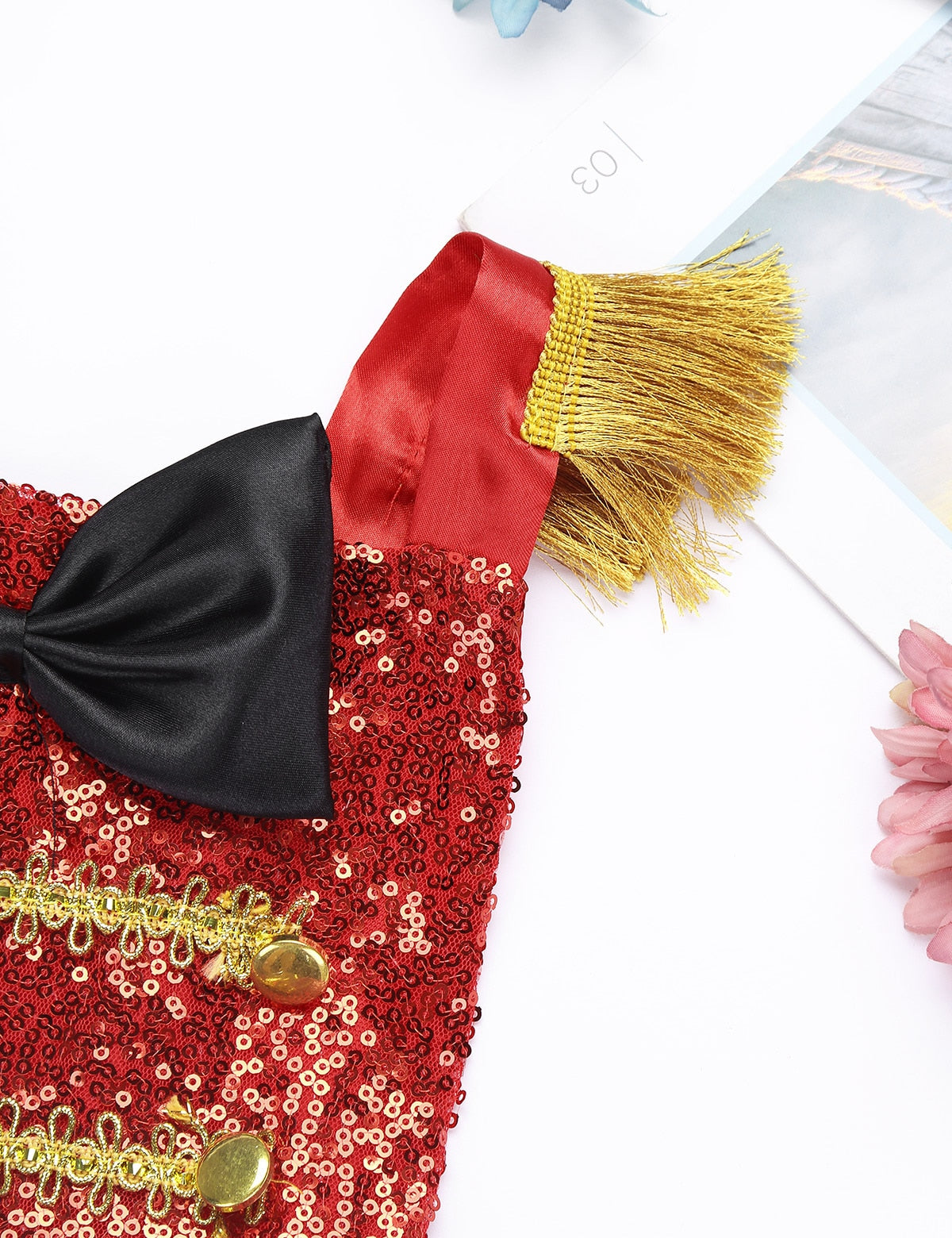 Baby Girl Greatest Ringmaster Vintage Circus Sequinned Costume