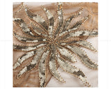 Sequinned 1920s Fringed Evening Shawl