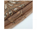Sequinned 1920s Fringed Evening Shawl