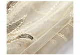 Sequinned 1920s Fringed Evening Shawl