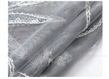 Sequinned 1920s Fringed Evening Shawl