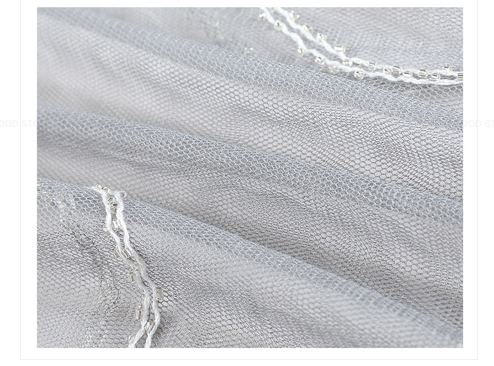 Sequinned 1920s Fringed Evening Shawl