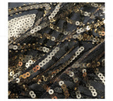Sequinned 1920s Fringed Evening Shawl